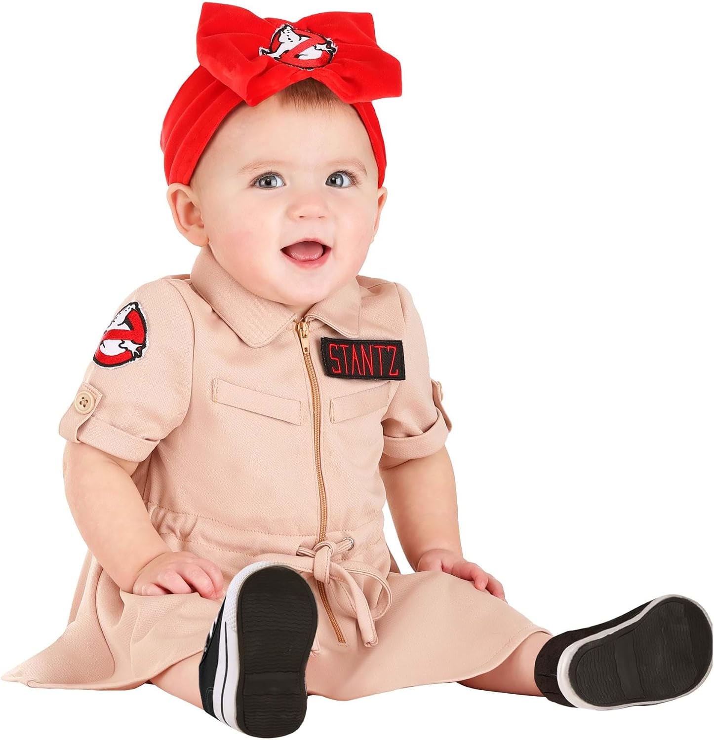 Authentic Ghostbusters Costume for Infants, Baby Costume Dress, Ghost Hunter Outfit for Cosplay & Halloween