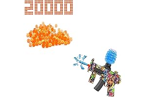 7-8 mm Orange Gel Ball Blaster Ammo (2 Packs) - Perfect for Ages 14+