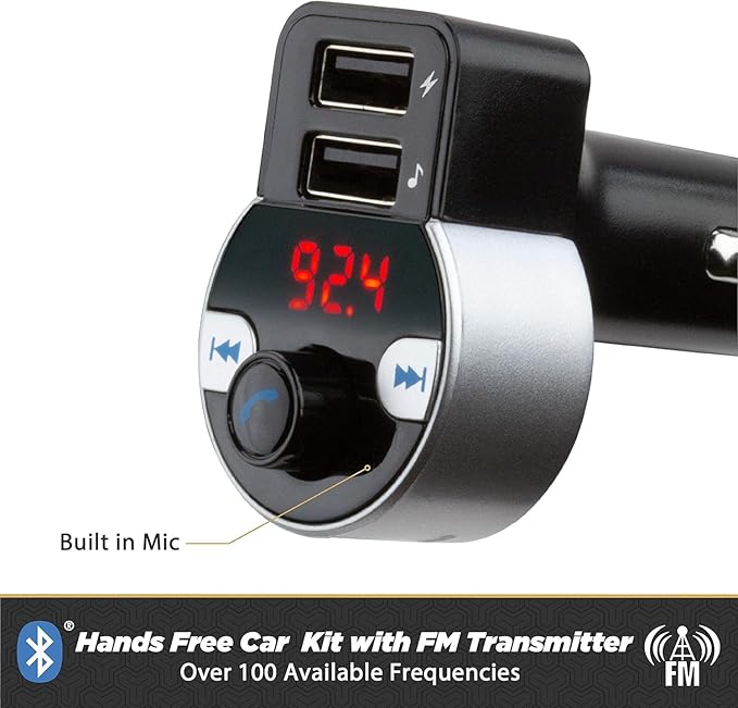 Receptor Bluetooth Universal Scosche BTFREQ Manos Libres Audio Streaming miniatura 4