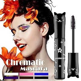 LGSZGDCN Brown Lashes Extensions mascara waterproof smudge proof Eyes Makeup volume and length Natural Hypoallergenic Fast Dry Eyelashes Curling Party Stage Use