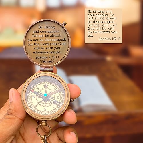 Miniatura 2 de God's Way Compass - Regalos de bautismo para niños, regalos cristianos para hombres, regalos católicos, regalos para adolescentes, regalos de