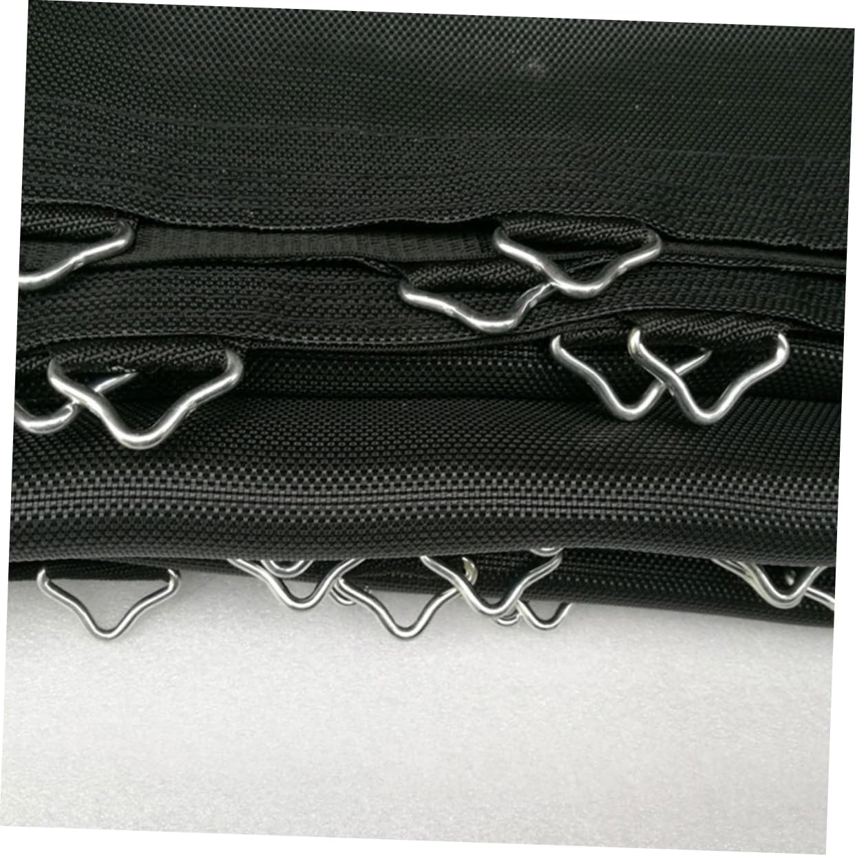 50 Sets Trampoline Parts Triangle Buckles Shaped Rings for Secure Attachment Easy Installation Compatible with Trampoline Netting Reliable Accessory for Safe Bouncing