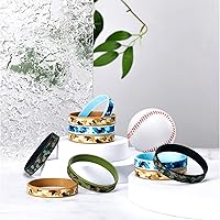 Vista 3 de HyDren 24 paquetes de pulseras de goma de camuflaje militar surtidos pulseras verdes