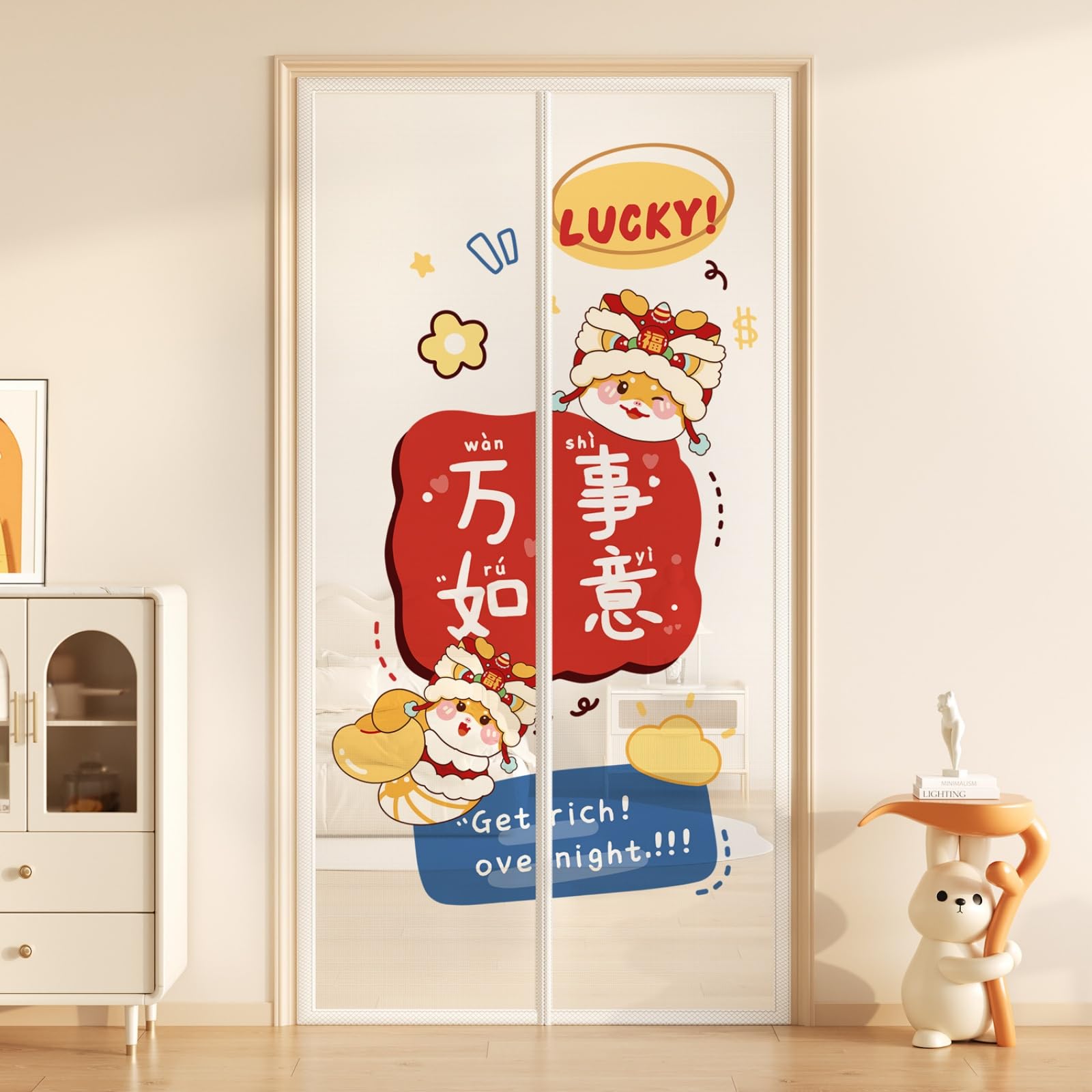 Moustiquaire magnétique contre les mouches pour porte d'entrée 80x190