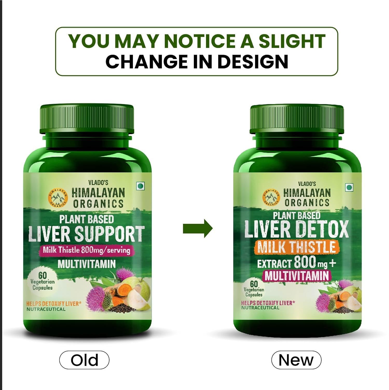 Vlado's Himalayan Organics plant based liver detox supplement with milk thishales- 800mg (70: 1) Extract I Natural Lever Diteox Supplement I Fatty Lever Care I added to Multivitamins and Amino Acid I Turmeric, Beerrot, Dandelion. Complete Liver Cleansing and Detox Natural Body detox - detoxification formula | For men and women - 60 vegetarian capsules Vlado's Himalayan Organics plant based liver detox supplement with milk thishales- 800mg (70: 1) Extract I Natural Lever Diteox Supplement I Fatty Lever Care I added to Multivitamins and Amino Acid I Turmeric, Beerrot, Dandelion. Complete Liver Cleansing and Detox Natural Body detox - detoxification formula | For men and women - 60 vegetarian capsules