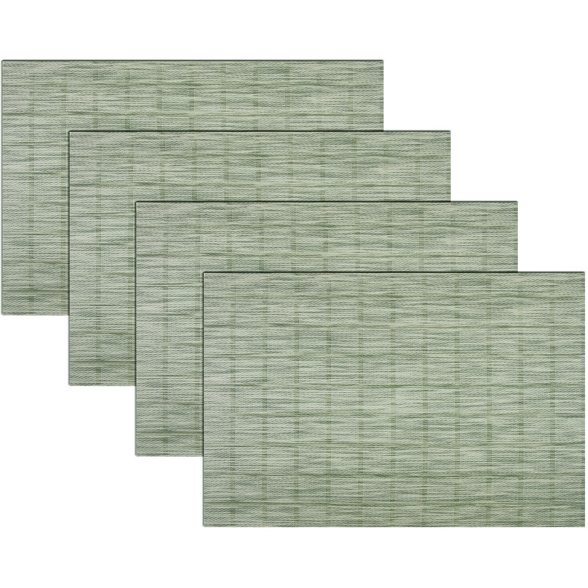 PIGCHCY Placemats,Durable Placemats for Dining Table,Washable Woven Vinyl Kitchen Placemats Set of 4 (Brown) — Amazon image 18