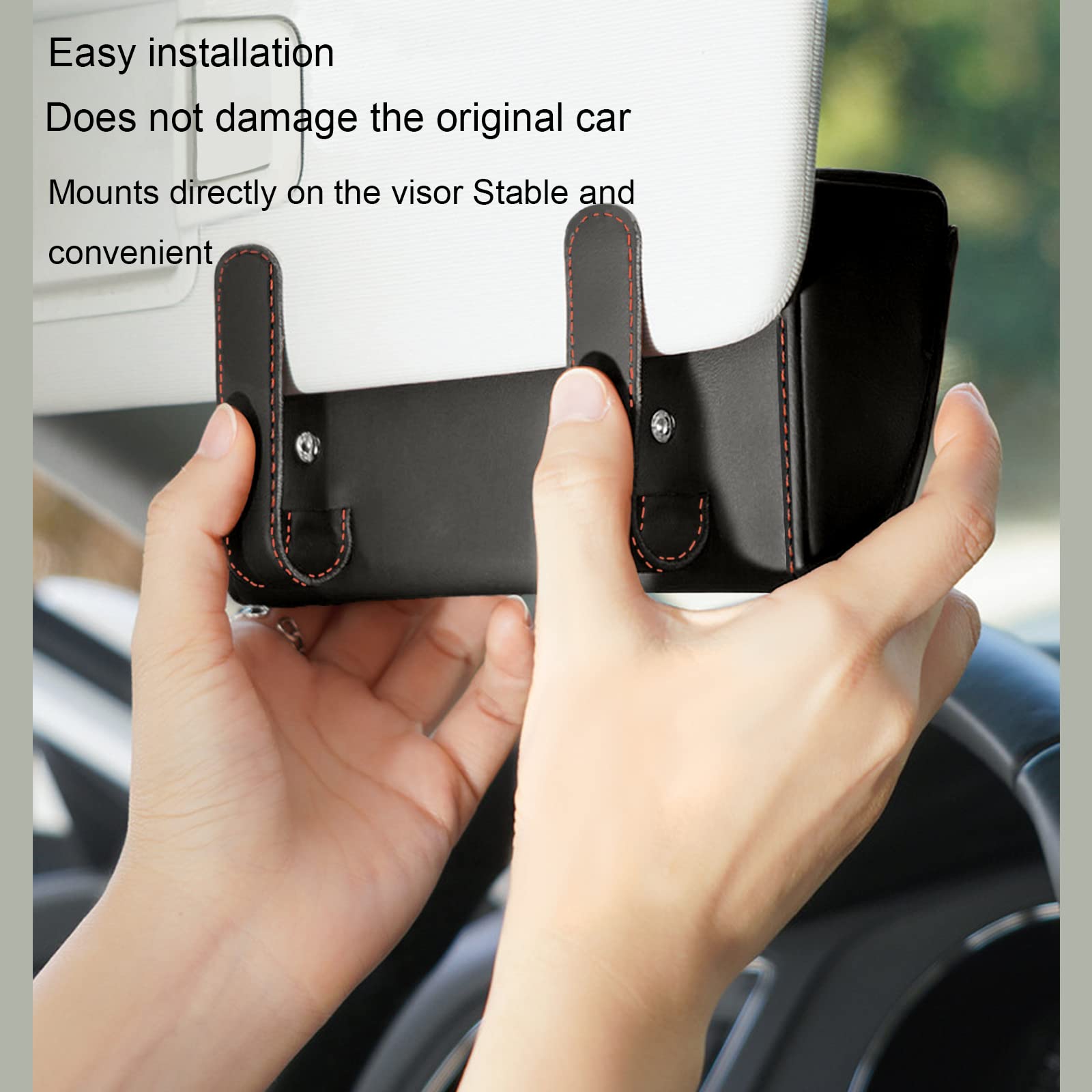 Auto-Brillenetui, Auto-Visierbox, tragbarer Sonnenbrillenhalter für Fahrvisier, Auto Auto-Brillenetui, Auto-Visierbox, tragbarer Sonnenbrillenhalter für Fahrvisier, Auto