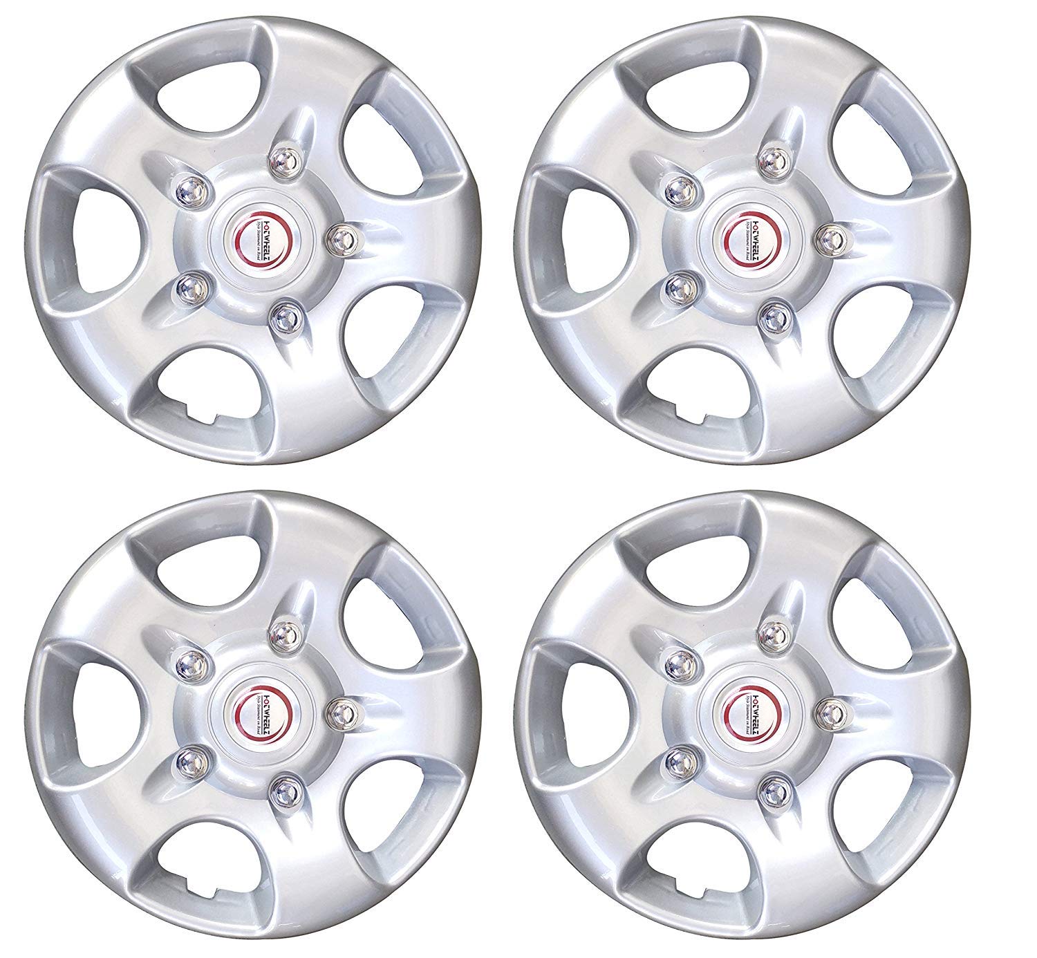 ARUN Unbeakable Quality Wheel Cover Silver Colour 15 inch for Scorpio (Old Model) Set of 4pc-image-2