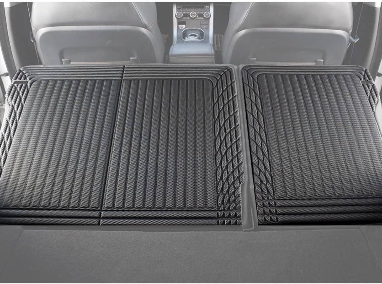 TripleAliners Vehicle Mat Universal Fit Trunk Cargo Liner All Weather Protection XPE Material Seat Back Protector Trim-to-Fit Compatible with Most Cars SUV Sedan(Backrest Mat) NO for Suede Surface