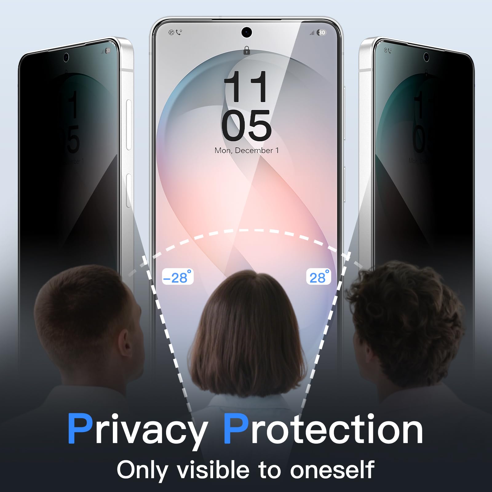 JETech pour Samsung Galaxy S26 Protection D'écran Anti-Espion avec Outil d'Installation Facile et Coque Magnétique en Cuir Groupe