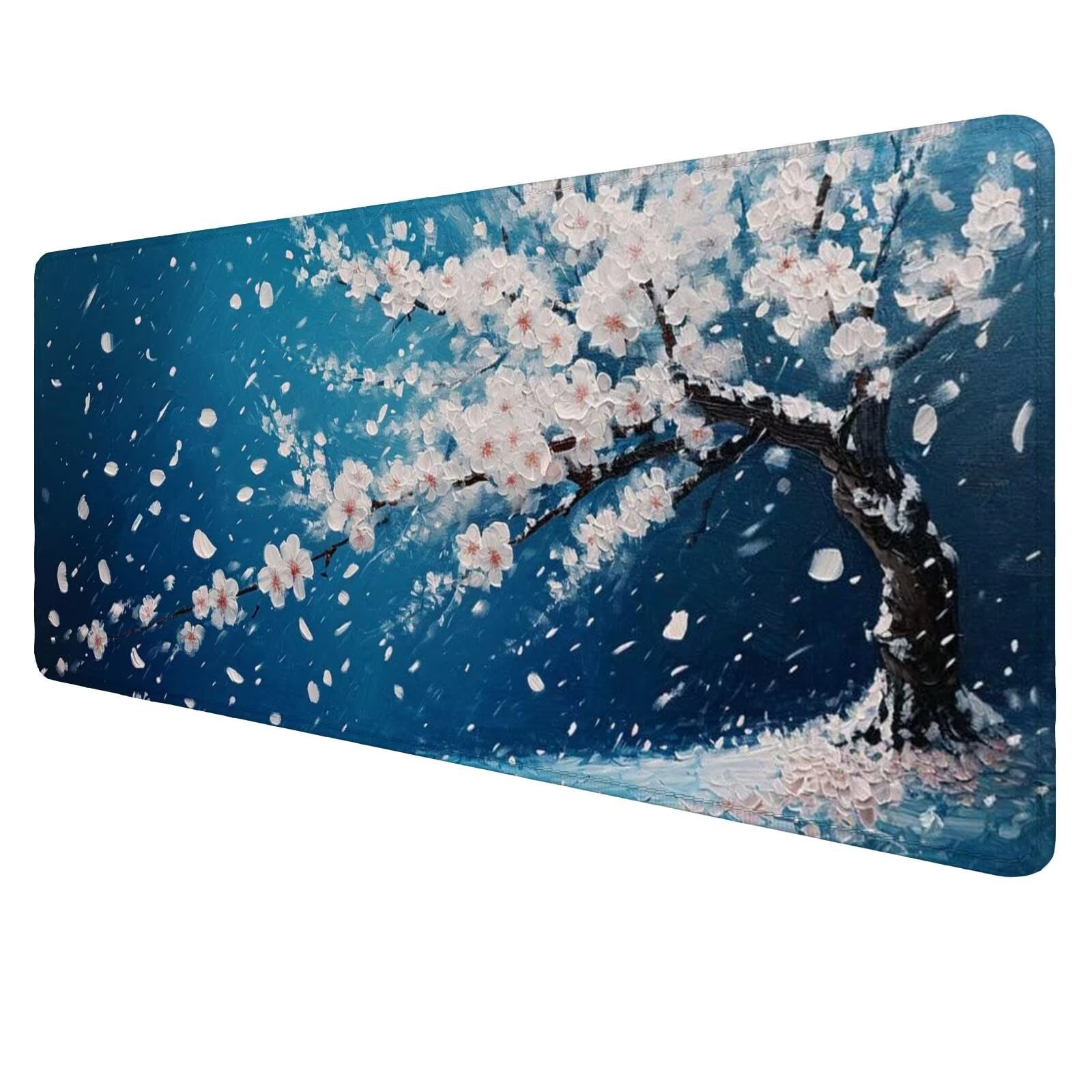 Alfombrilla Ratón Pechuga De Ciruela Alfombrilla Ratón Gaming XXL 1200x600x3mm Accesorios Escritorio,Antideslizante Mousepad Beige Tapete Escritorio Infantil,para Alfombrilla Pc Teclado Ratón J908