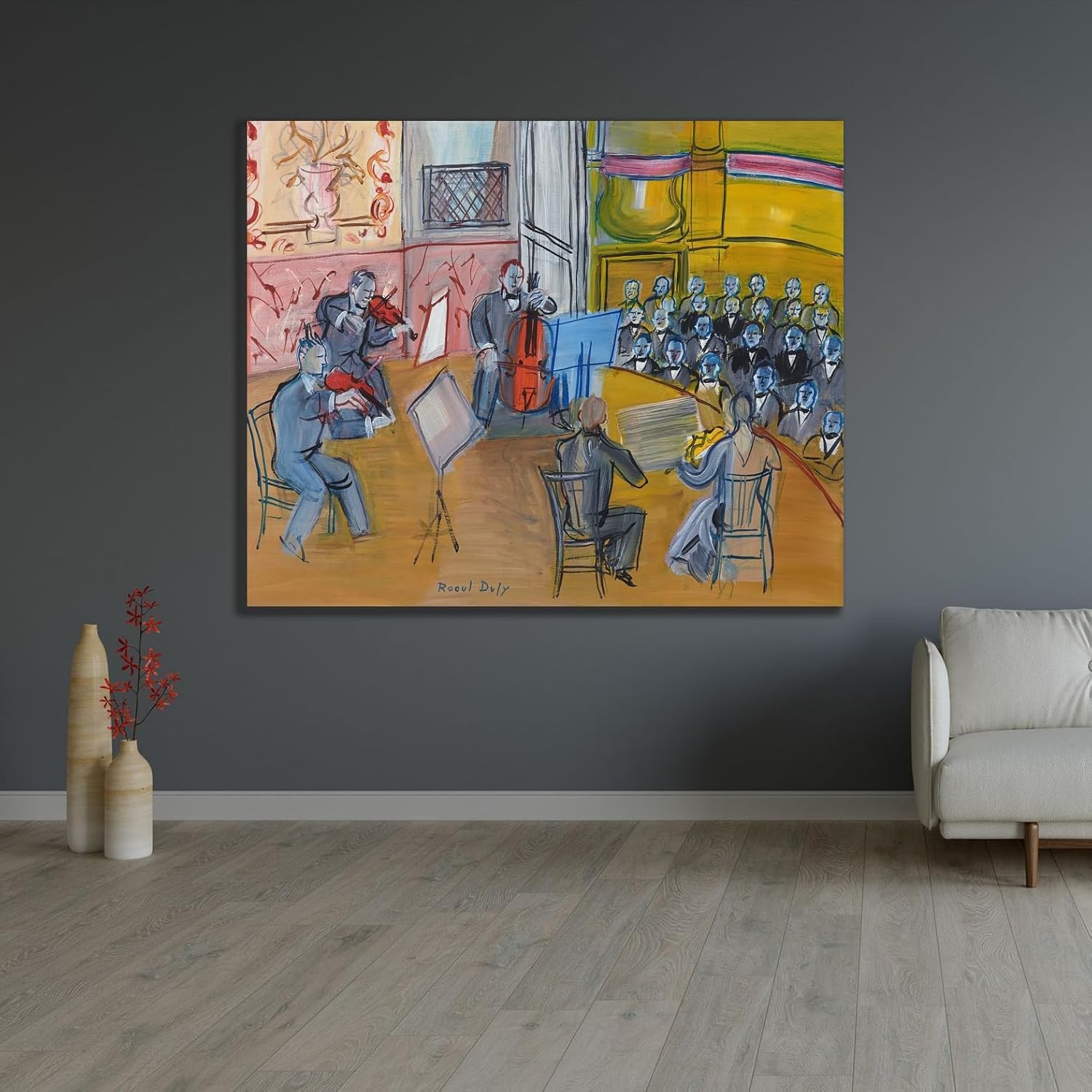 ArtDirect The Quintet (1948) Unframed Art Print Giclee Poster by Raoul Dufy - Ready for Framing with Customization Sizes 10x8, 14x11, 20x16, 29x24, 44x36 and 59x48 inches