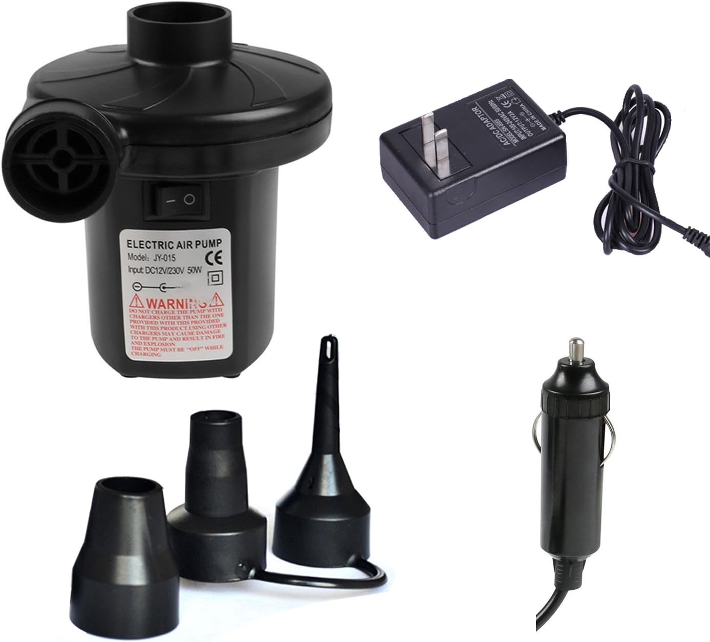 ZUYEE Electric Air Pump Air Mattress Pumps Portable Raft