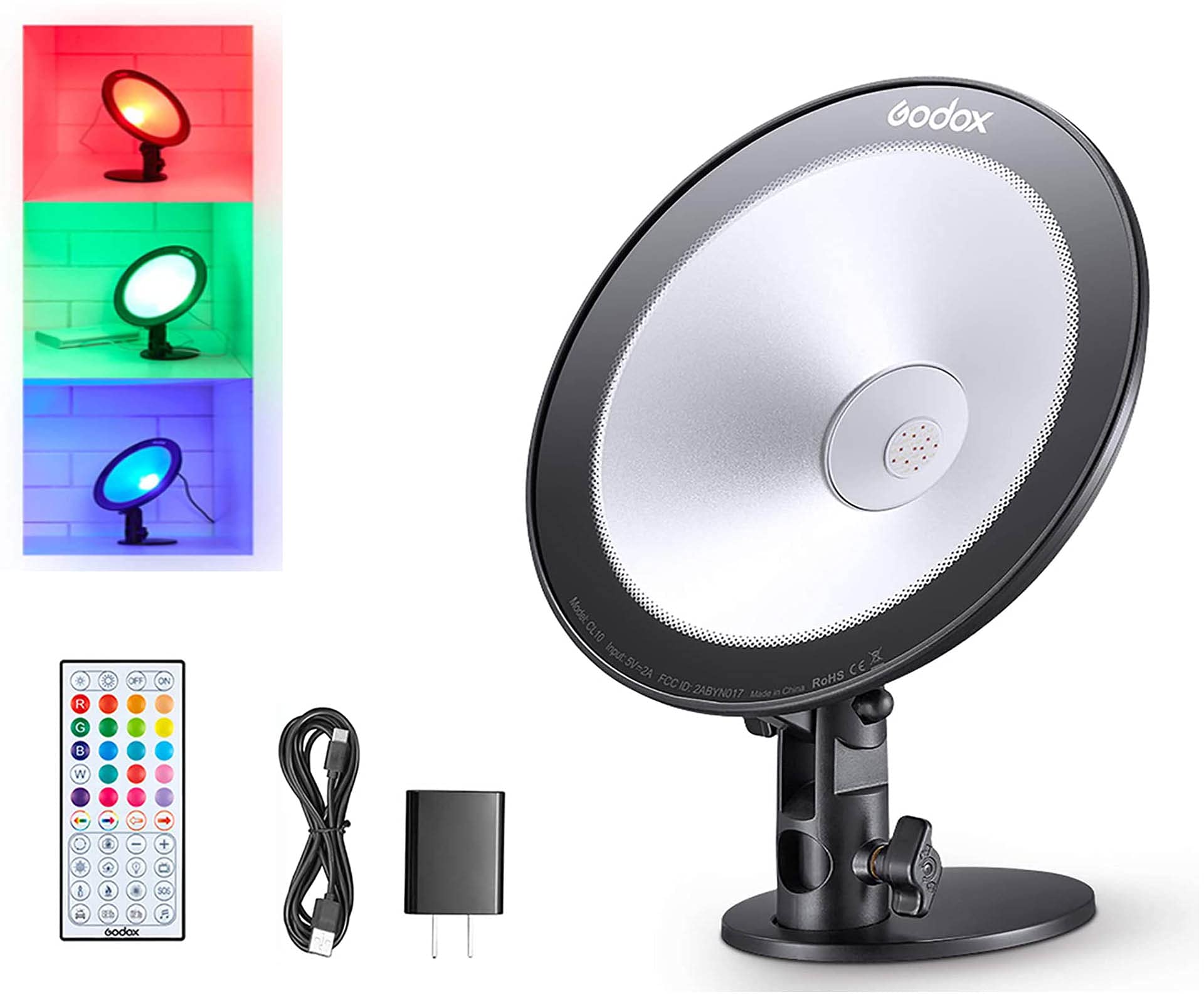 GODOX CL10 Luce Fotografica, LED Webcasting, Luce Ambientale, Selfie Anello Luce Dimmerabile Lampada Della Macchina Fotografica Per Trucco Video Live Studio