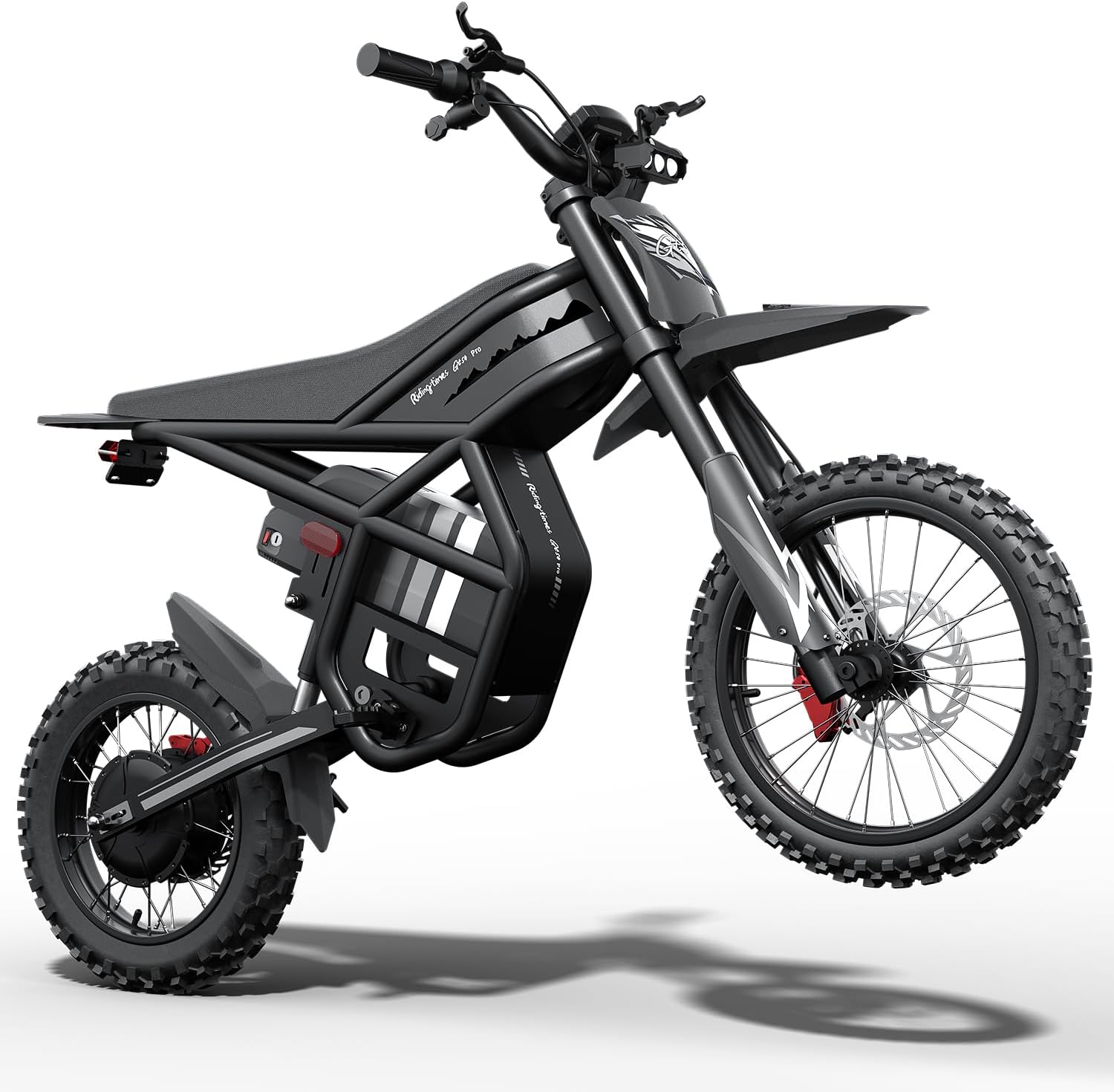 Riding'times Electric Dirt Bike for Teens Adults, 60V 25AH 40MPH // 48V 27AH 37MPH Ebike with 14"/12" Motorcycle Tire, 3000W/2000W Dual Hydraulic Brakes Mountain Off-Road Dirtbike for Ages 13+