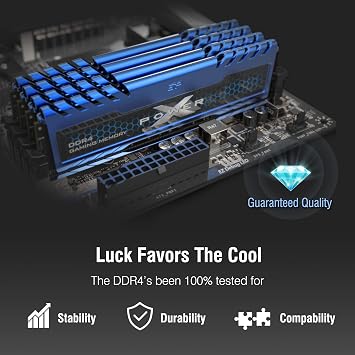 Silicon Power DDR4 RAM 16GB (2x8GB) Turbine 3200MHz (PC4 25600) 288-pin CL16 1.35V UDIMM Desktop Memory Module (SP016GXLZU320BDA)