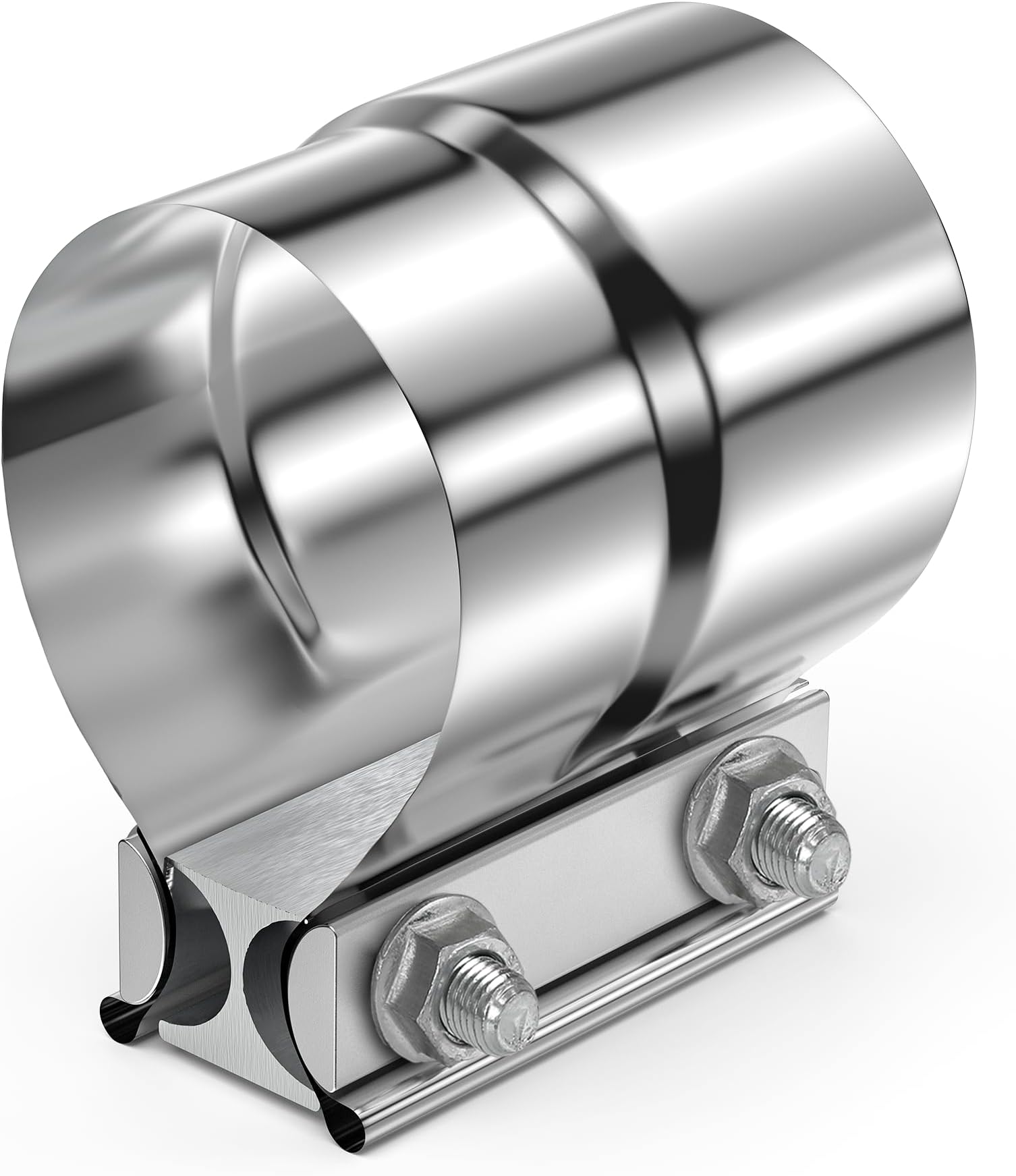 WYSIWYKA 2.5 Inch Lap Joint Exhaust Band Clamp, 2 1/2 Inch