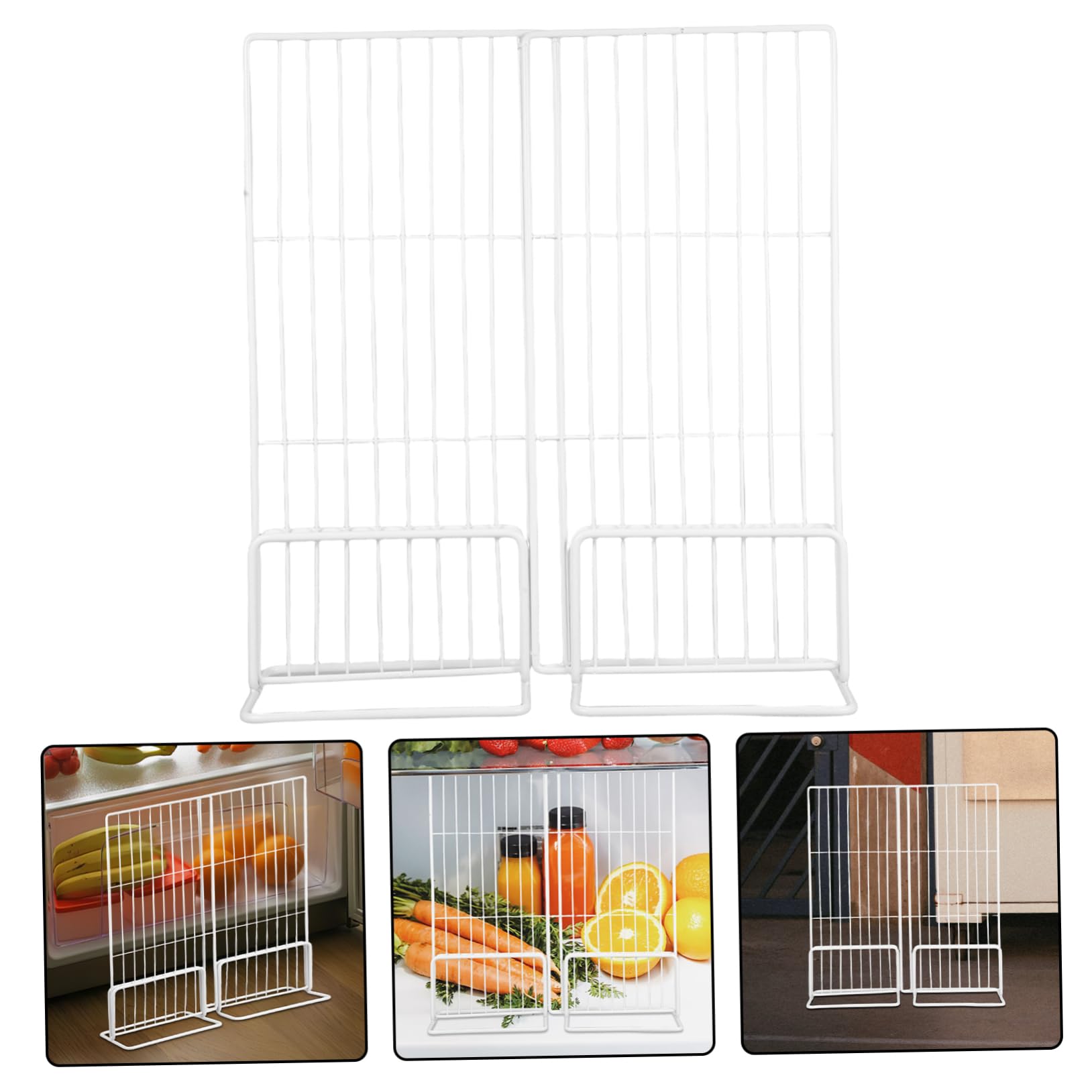 Partición del Congelador Organizador Divisor Multiusos para Refrigerador Separador de Estantes de Plástico para Organizar Alimentos Heladera