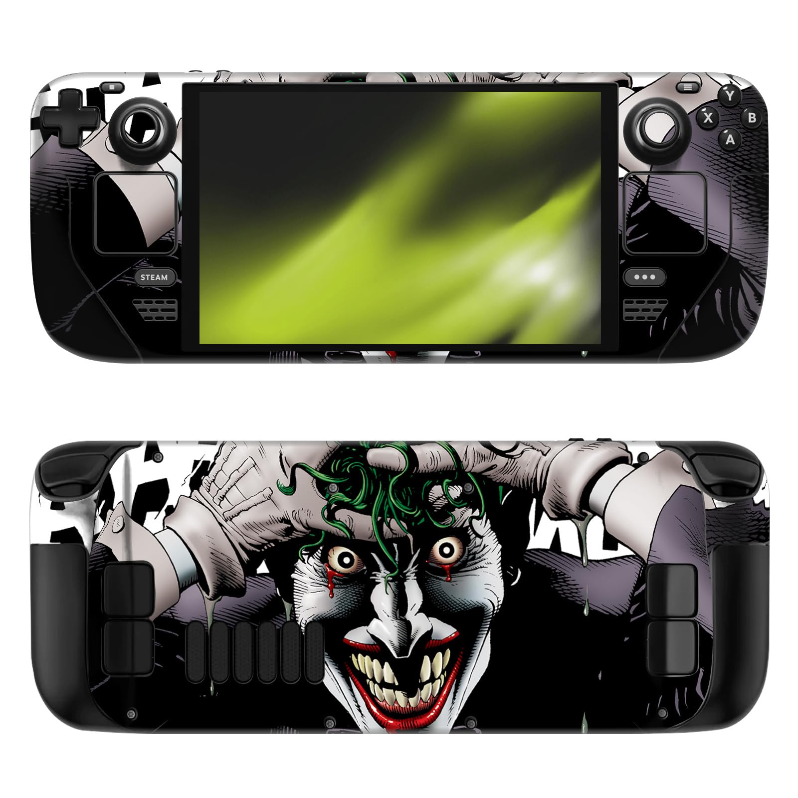Head Case Designs sous Licence Officielle The Joker DC Comics The Killing Joke Art Personnage Vinyle Autocollant Peau Autocollant Couverture Compatible avec Steam Deck OLED