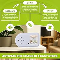 Vista 3 de FUN delivery: Bleepin' Batería Oculta Molesto Humo Alarma Pitido Broma Broma Sonido Mordaza