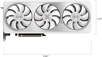 GIGABYTE GeForce RTX 4070 Ti Super AERO OC 16G Graphics Card, 3X WINDFORCE Fans, 16GB 256-bit GDDR6X, GV-N407TSAERO OC-16GD Video Card