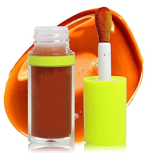 Aceite graso para labios, aceite de labios Big Brush Head Lip Oil hidratante nutritivo y suave brillante brillo labial, bálsamo labial hidratante