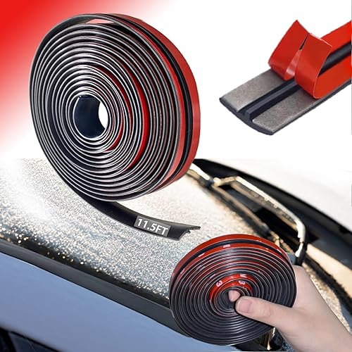 YCooiFo 34 pulgadas de ancho sello de goma del parabrisas sello de parabrisas tira sellador de parabrisas T forma de sellado