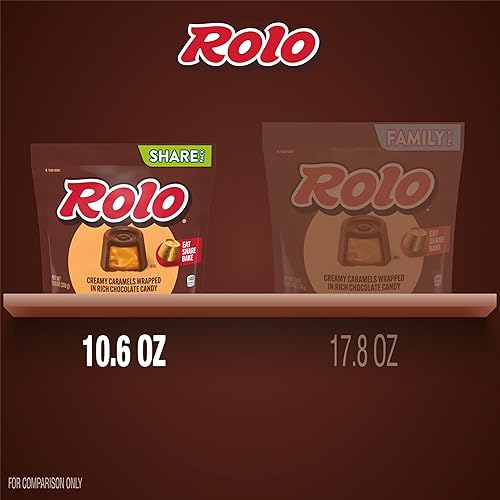 Miniatura 4 de ROLO Caramelos de chocolate rico en paquetes compartidos, 10.6 onzas