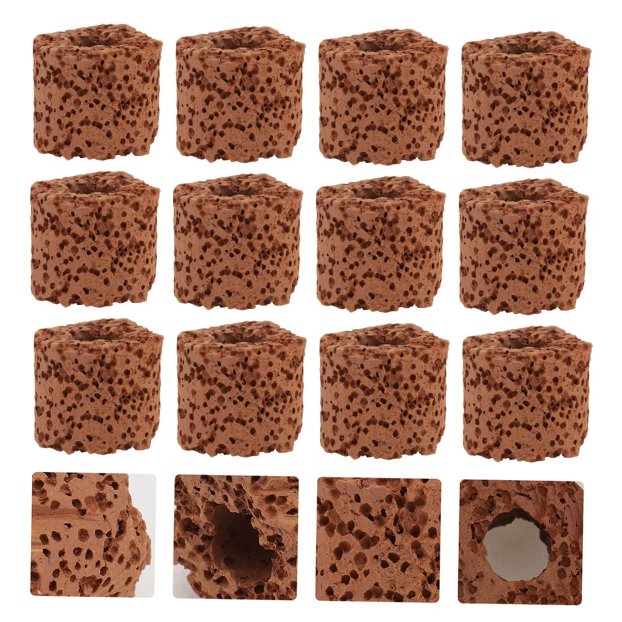40 Piezas Anillo De Fijación De Césped Acuático Pesas para Plantas De Anillo Fijo para Plantas Acuáticas Soporte Pesado Subacuáticas Base Fija Decoración De