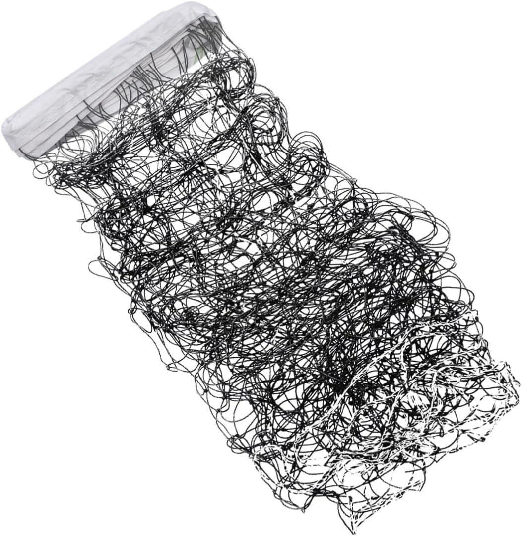 Standard Volleyball Net Black Border for Practice and Competition, Lightweight PE Material Easy to Carry for Indoor Volleyball Matches