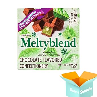 Meiji Meltyblend Green Tea Chocolate Japan - Premium Japanese Chocolate | Gourmet Milk Chocolate | Meltykiss