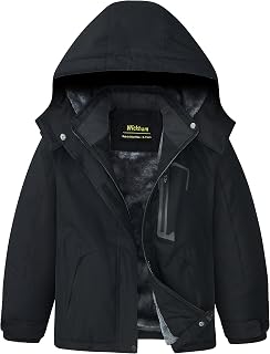 WICKHAM Girl's Waterproof Winter Ski Jacket Windproof Hooded Coat
