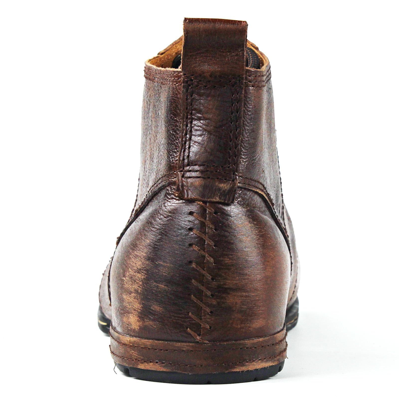 Retro Chukka buty dla mężczyzn, sznurowane, motocyklowe, casualowe, skórzane, vintage, botki dla mężczyzn, modne CD-6015-2-Retro, brązowe-R, Br?zowy (Retro Brown), 45 EU szeroki