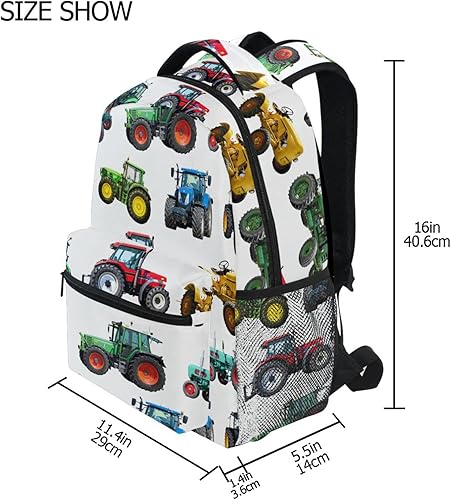Miniatura 3 de XDMXY Reciclaje de basura para camiones de basura mochila de tractor para niños y niñas, mochilas escolares para niños, bolsa de viaje, 23041209