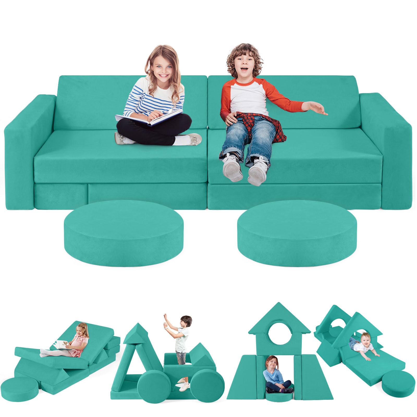 Amazon.com: 2025 New Modular Kids Play Couch, 12pcs Toddler