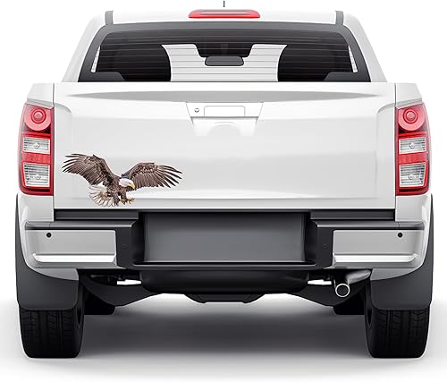 Miniatura 3 de Paquete de 2 calcomanías de vinilo de águila calva  Eagle about to Catch Prey Motion  Calcomanías de vinilo para automóvil, camión, motocicleta