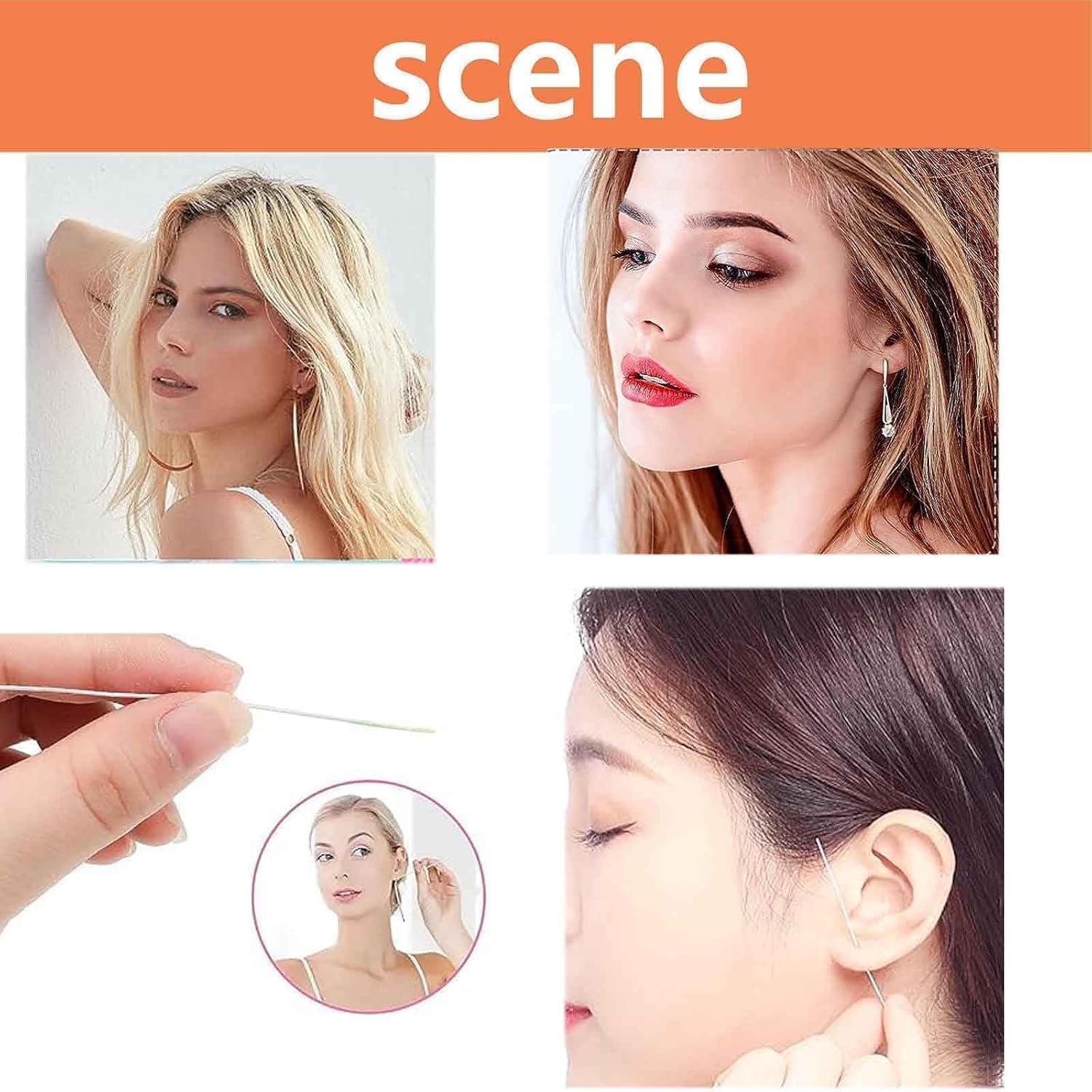 360Pcs Piercing Cleaning Line Versatile Ear Hole Cleaner For Girls Easy To Use And Carry Pierced Earrings Clean Tools