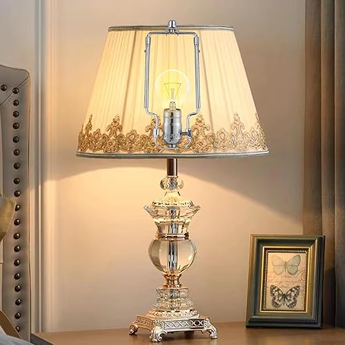 Miniatura 18 de Soporte de arpa de pantalla de lámpara de 7, 8, 9, 10 pulgadas, kit de arpa de lámpara ajustable, se adapta tanto a la barra de lámpara estándar