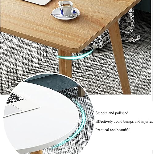 Miniatura 6 de Mesa de Centro - Mesa de centro rectangular moderna y minimalista mesa de comedor de madera maciza, mesa nórdica simple y baja para sala de estar,