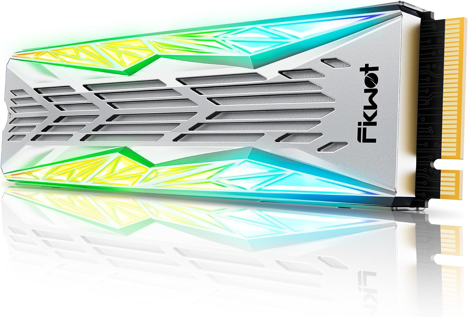 Fikwot FN990 2TB NVMe SSD M.2 2280 PCIe Gen4x4 with RGB Heatsink, Up to 7450MB/s, 3D NAND TLC, Internal Gaming Solid State Drive for PS5 & Desktop
