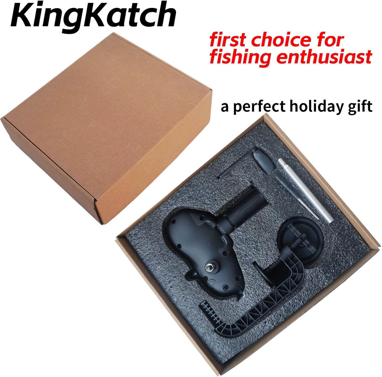 Black Pig-Shaped Fishing Line Winder Spooler, All-in-One Portable Fishing Reel Spooling Station for Spinning, Casting Reels, Clamp-on Rod or Desk Mount, Anti-Twist, Multi-Function,