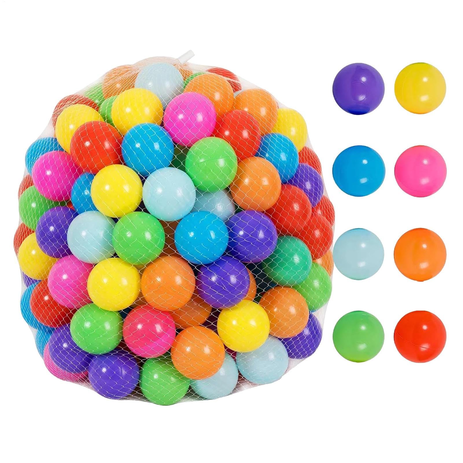 50 Pièces Balles De Piscine À Balles De Boules À Piscine De Couleurs 7cm Boules Océaniques Aux Couleurs Vives avec Sac De Rangement pour Aires De Jeux Intérieures Et Extérieures