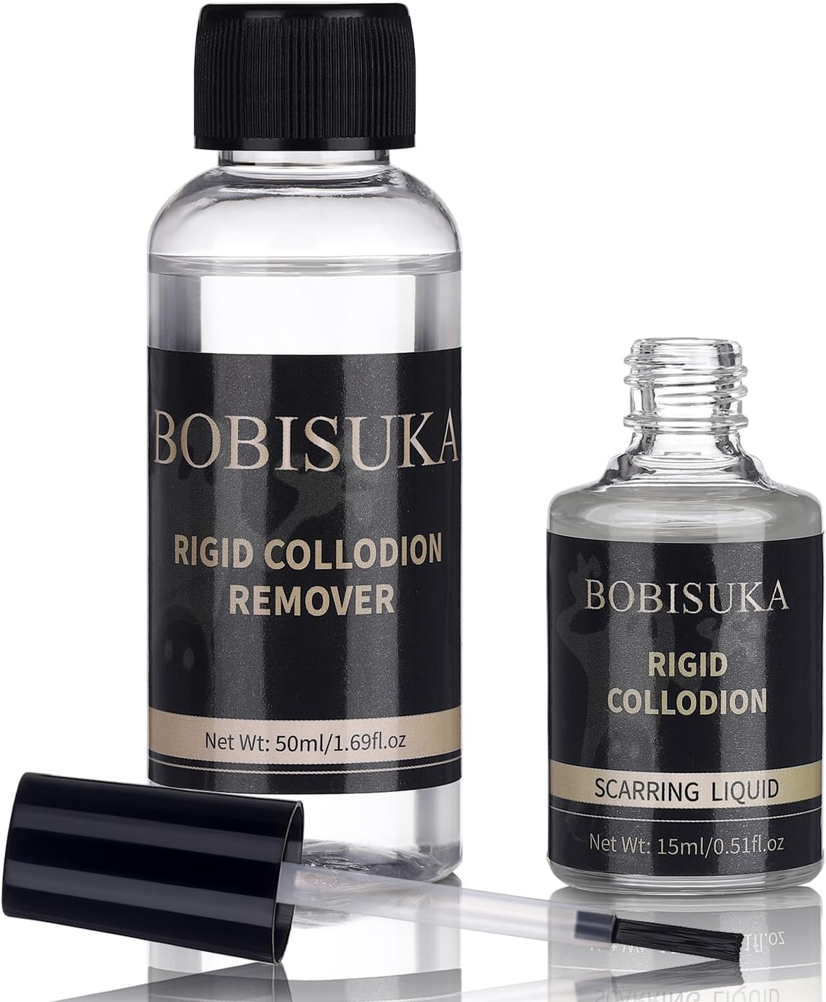 Amazon.com : BOBISUKA Rigid Collodion with Brush & Remover Makeup Set ...
