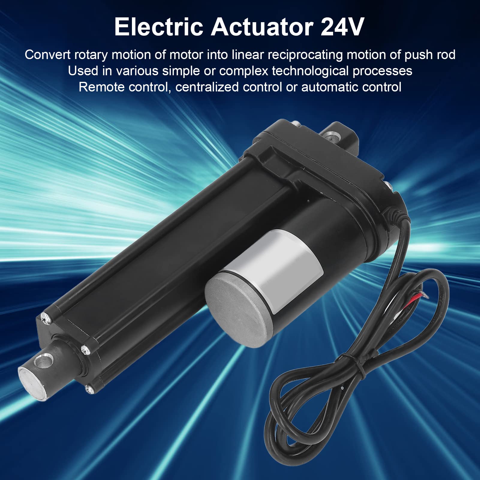 Elektrische Lineaire Actuator 100mm Slag 1000N Lineaire Actuator 24V voor Machine Apparatuur (Alleen actuator