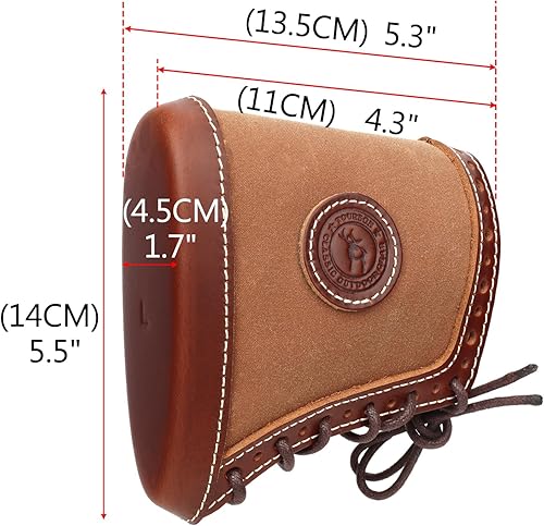 Miniatura 4 de TOURBON Almohadilla de retroceso ajustable Slip On Buttstock Extensión Escopetas Rifles Almohadilla de reducción de retroceso para caza Tiro