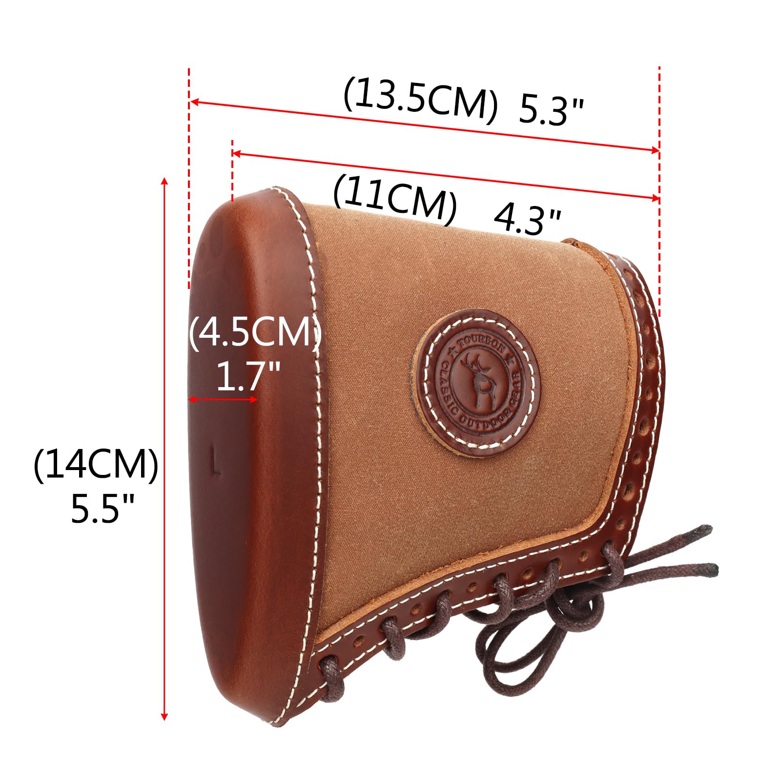 Almohadillas de cera de lona y cuero de retroceso para rifle de escopeta de rifle almohadilla de stock ajustable Buttsotck cubierta