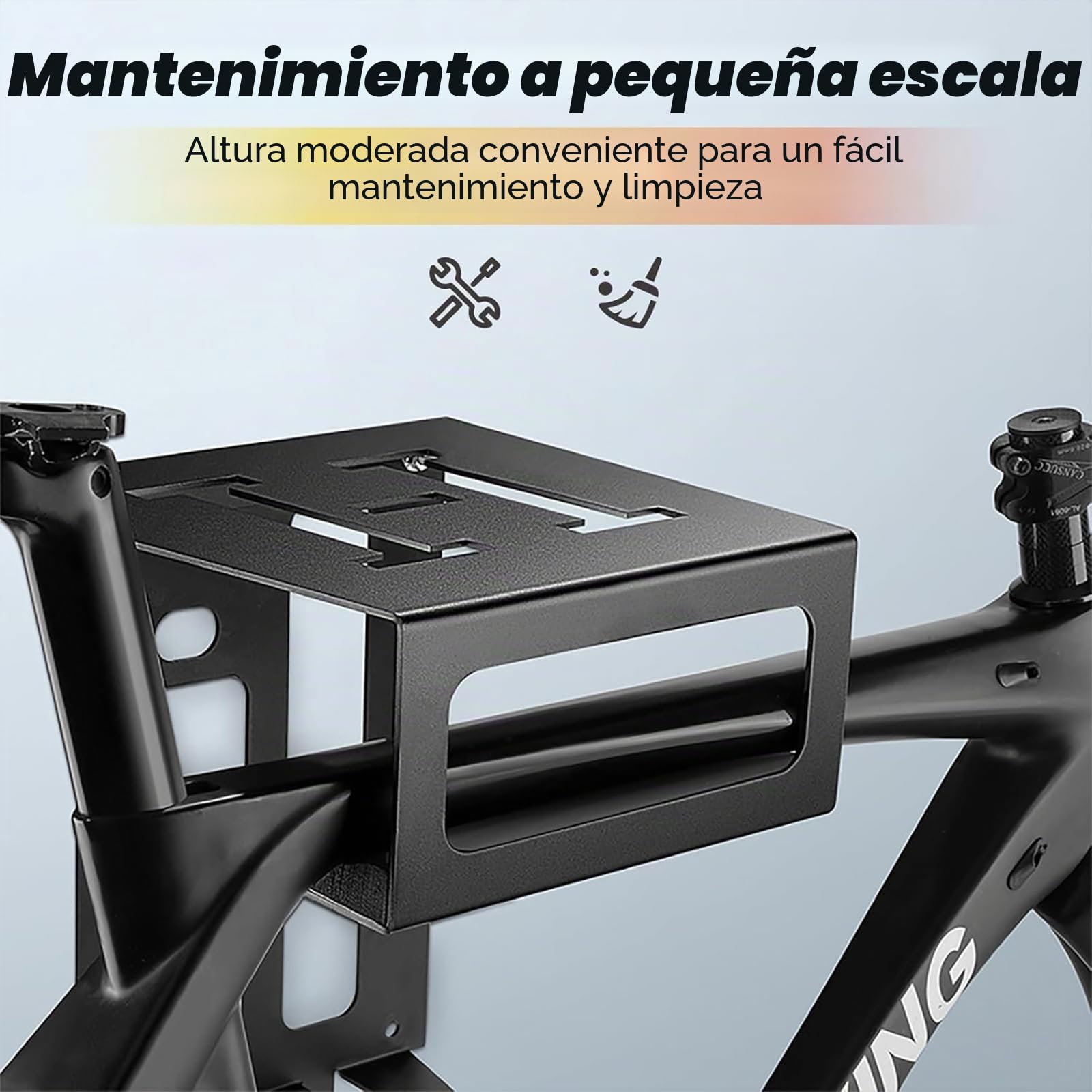 Soporte Bicicletas Pared, con Espacio para Casco y Zapatillas Carretera, Colgador Bicicleta Pared con 2 Correas, Soporte Bici Pared ideal como Estación de Reparación
