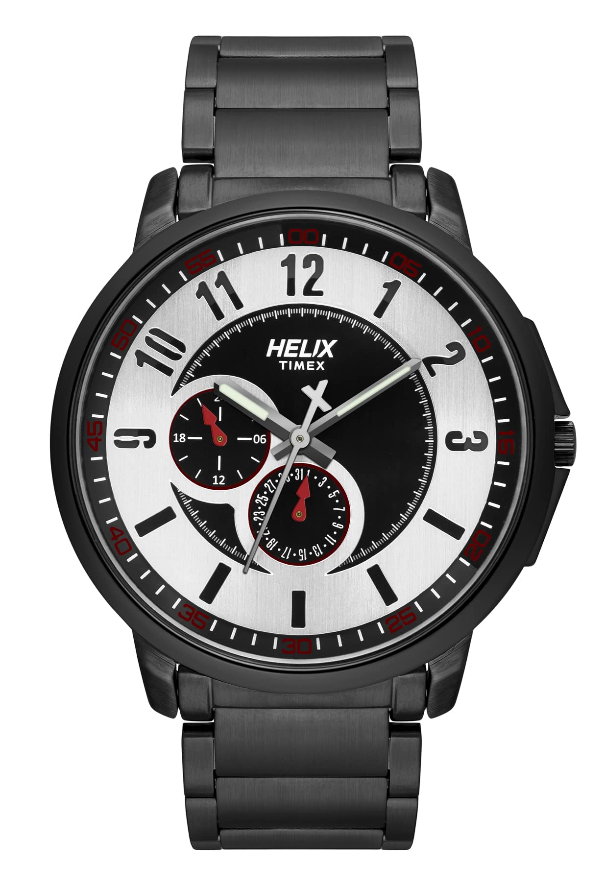 Helix Analog Silver Dial Mens Watch-TW027HG32 (B087DHXN1L) Amazon Price History, Amazon Price Tracker