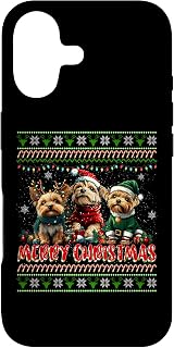 Yorkshire Terrier Christmas Tree Decorations Dog Lover Xmas Case for iPhone 17
