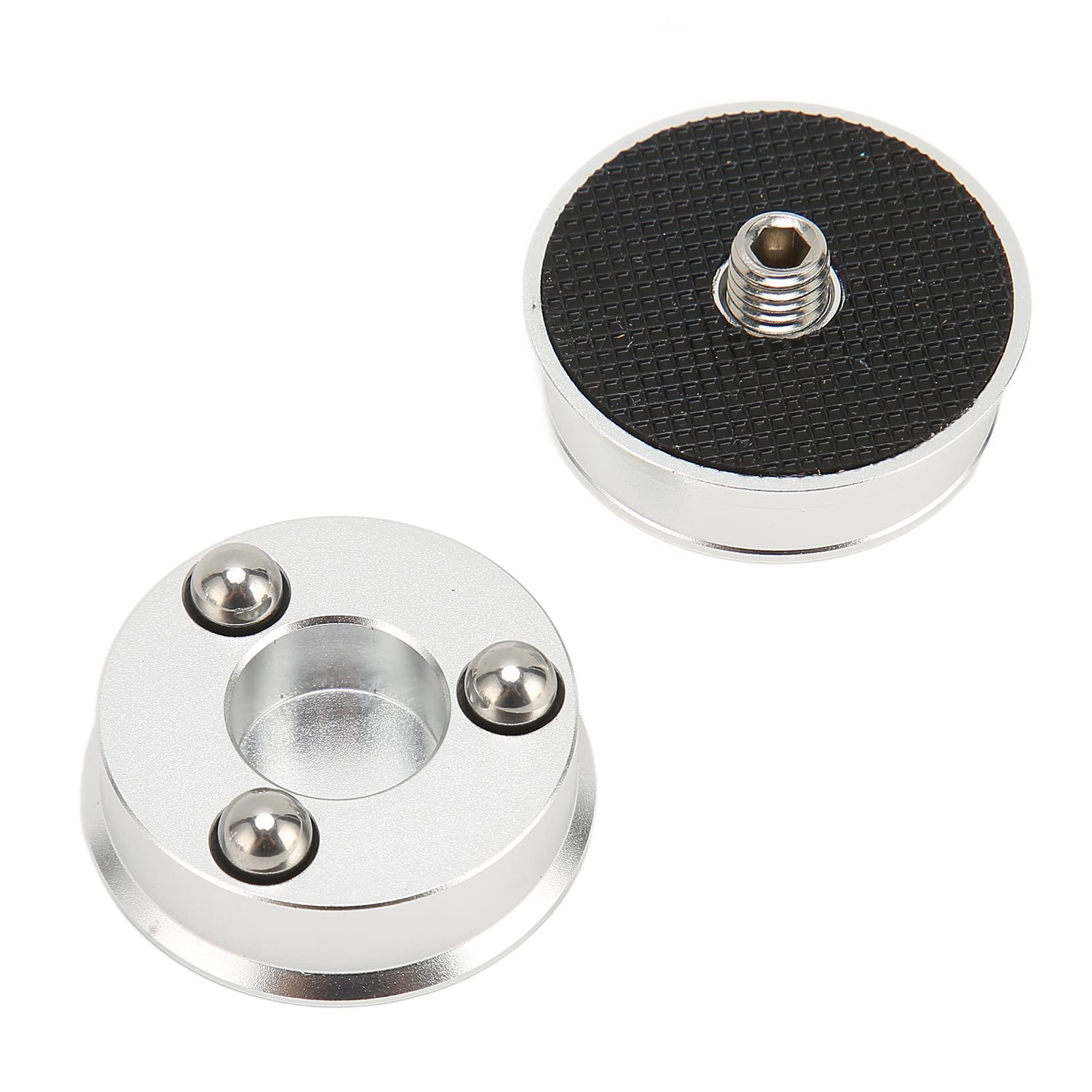 SP3924S 4 pezzi di piedini isolanti per altoparlanti, piedini isolanti in lega di alluminio per giradischi HiFi con ammortizzatore a sfera d’acciaio, adatti per amplificatori,